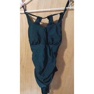 Cupshe Black 1 piece Back Cut Out Design Swimsuit Womens Medium SUPER CUTE